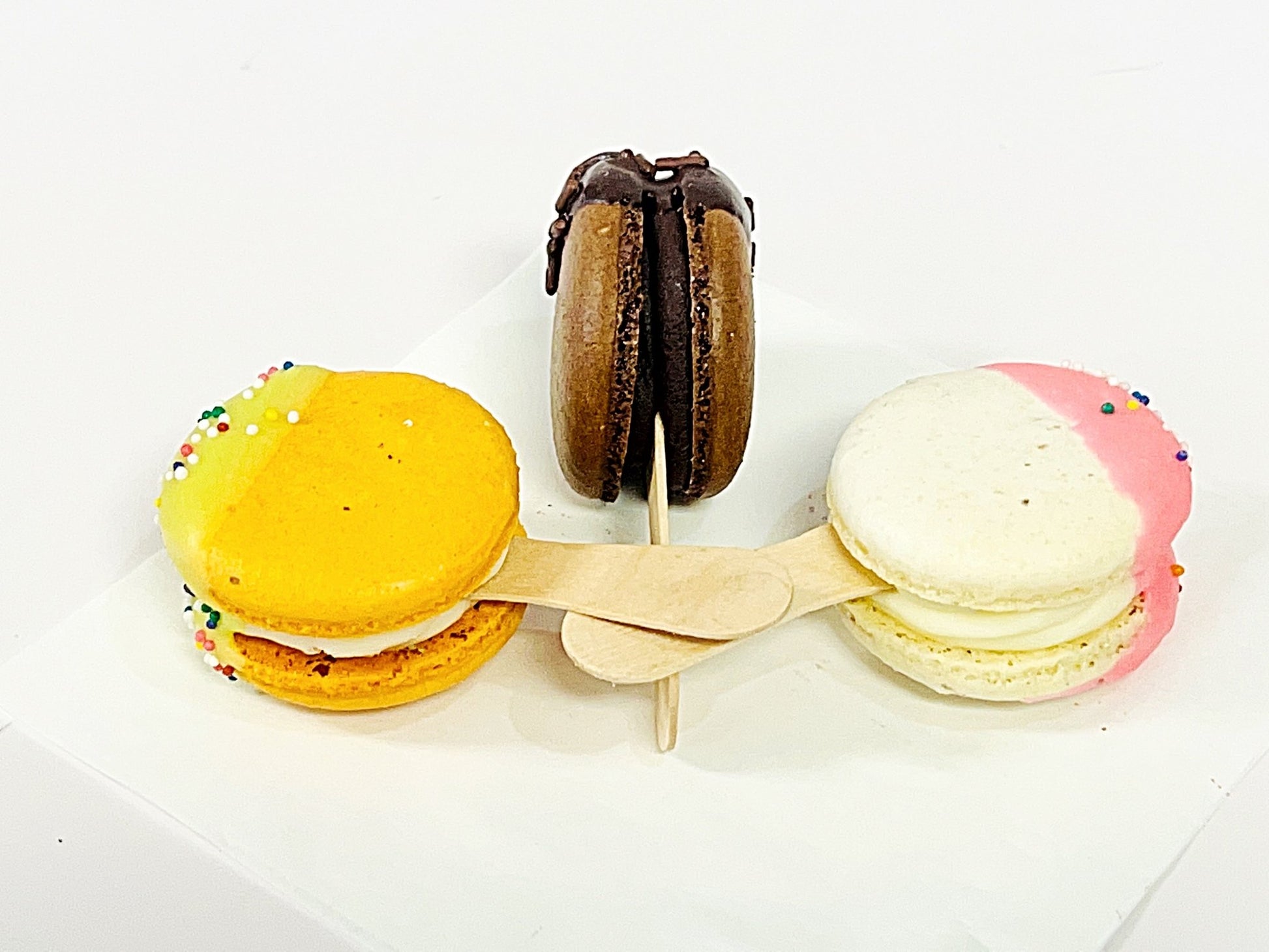 Assortement French Macaron Cake Pop | Available in 12 & 24 - Macaron Centrale12 Pack