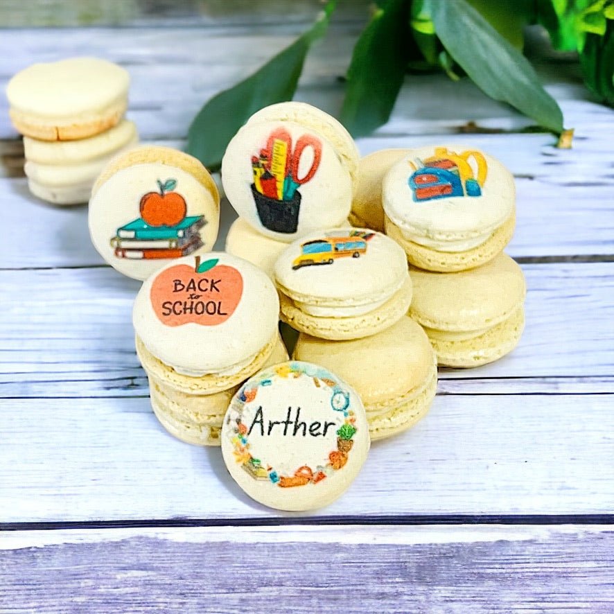 Back to School Macarons | Packs of 6, 12, or 24 - Macaron Centrale6 pack