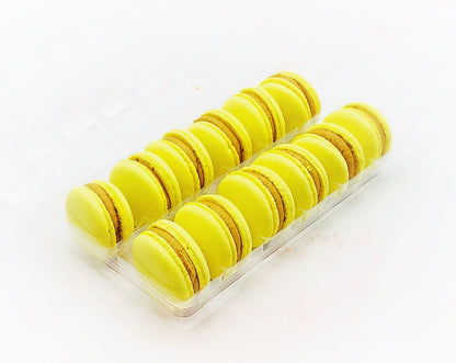 Banana Peanut Butter Fudge Vegan Macarons - Macaron Centrale4 Pack