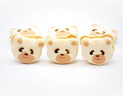 Bear French Macarons | Handmade & Free Shipping - Macaron CentraleWhite Bear10 Pack