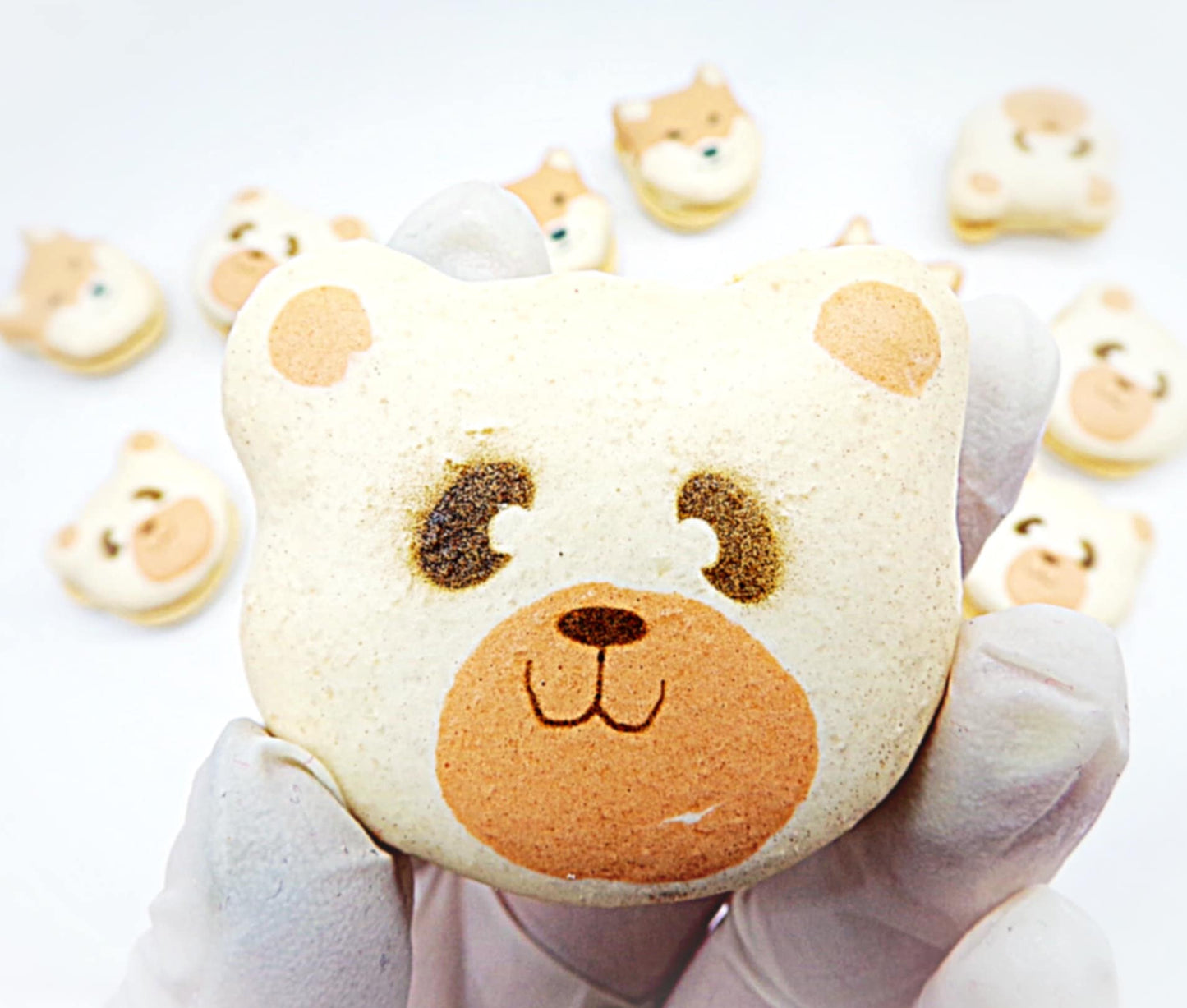 Bear French Macarons | Handmade & Free Shipping - Macaron CentraleWhite Bear10 Pack