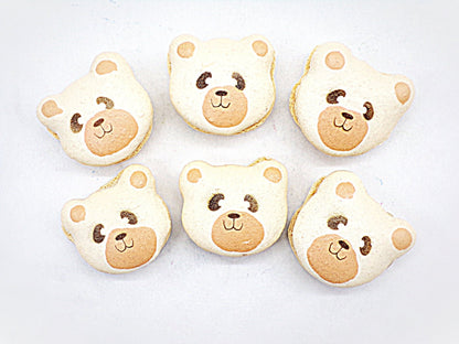 Bear French Macarons | Handmade & Free Shipping - Macaron CentraleWhite Bear10 Pack