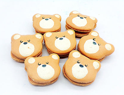 Bear French Macarons | Handmade & Free Shipping - Macaron CentraleWhite Bear12 Pack