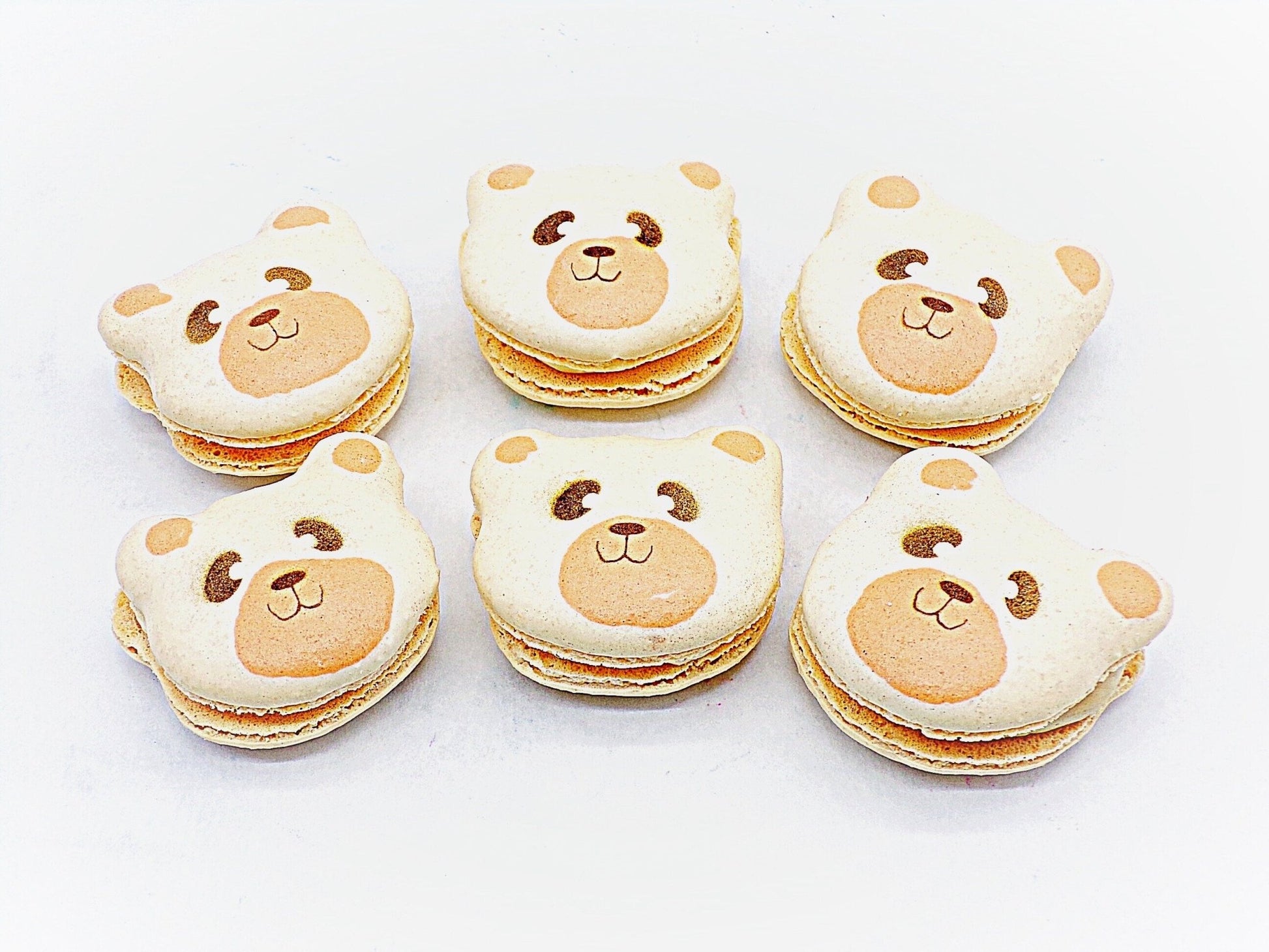 Bear French Macarons | Handmade & Free Shipping - Macaron CentraleWhite Bear10 Pack