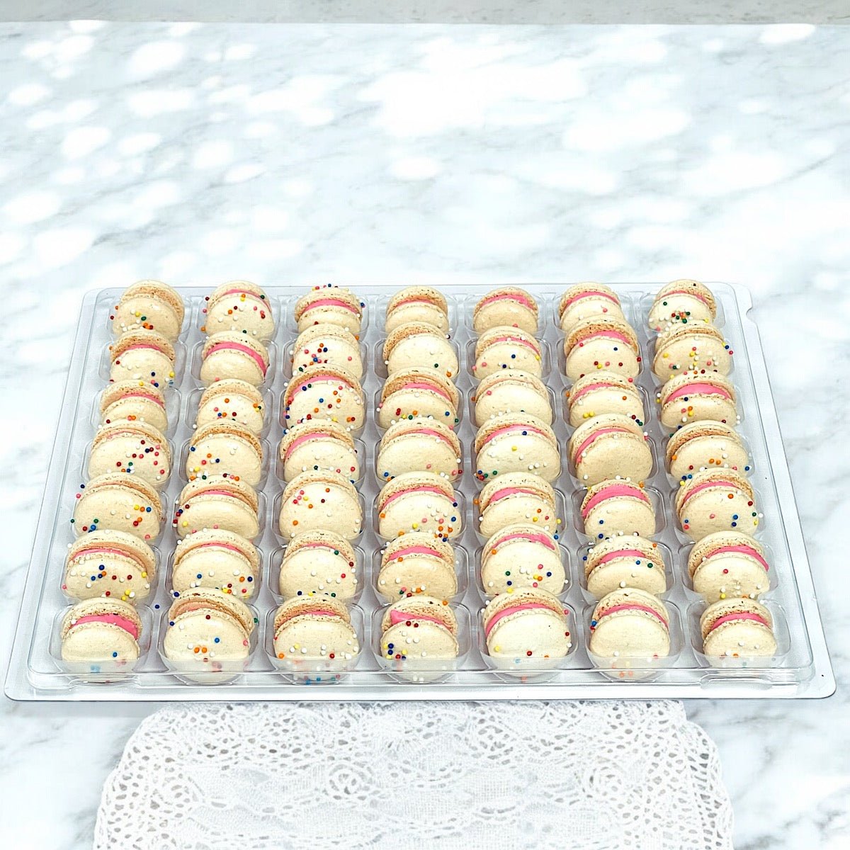 Birthday Mini Macarons - Perfect for Decorating Cupcakes, Cakes, Ice Cream, and More - Macaron Centrale16 Pack