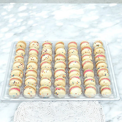 Birthday Mini Macarons - Perfect for Decorating Cupcakes, Cakes, Ice Cream, and More - Macaron Centrale16 Pack