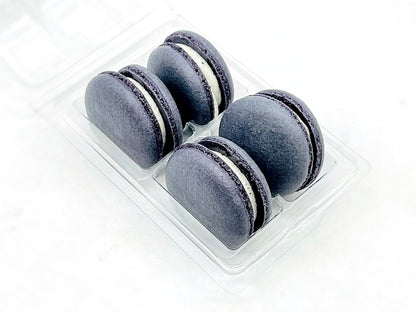 Black Sesame Seeds Vegan Macarons - Macaron Centrale4 Pack