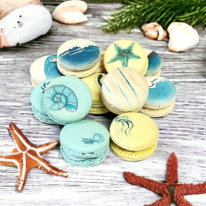 Blue Ocean - Themed Macaron Collection - Macaron Centrale12 Pack