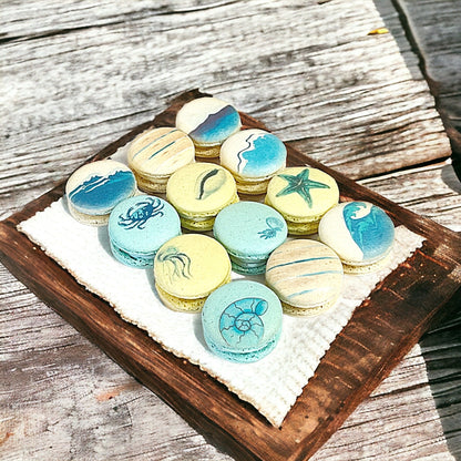 Blue Ocean - Themed Macaron Collection - Macaron Centrale12 Pack