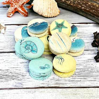 Blue Ocean - Themed Macaron Collection - Macaron Centrale12 Pack