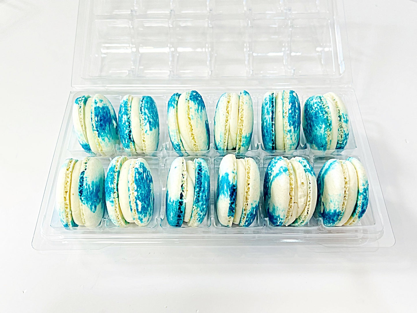 Blueberry Cheesecake Vegan Macarons | Available in 4 & 12 Pack - Macaron Centrale4 Pack