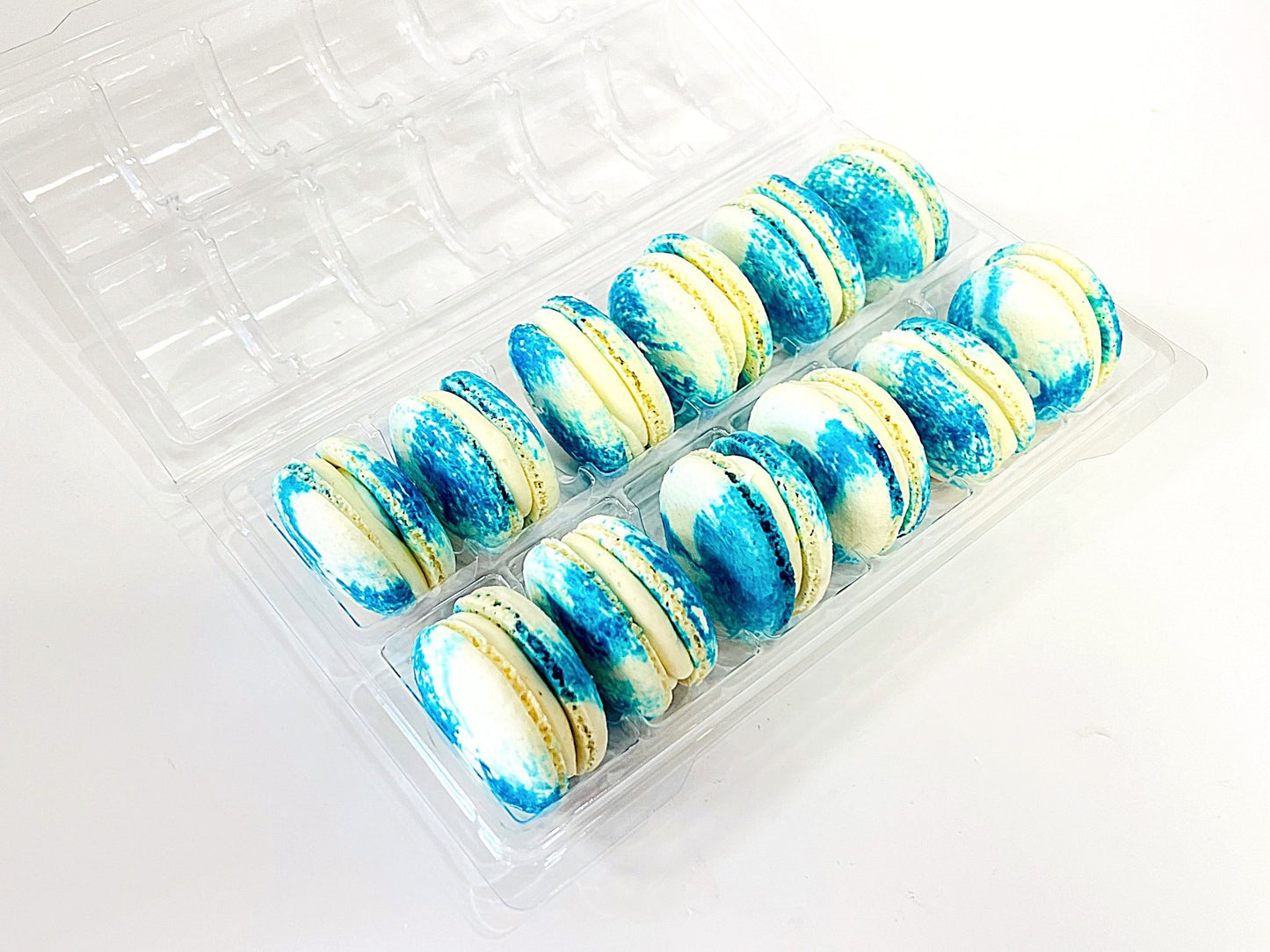 Blueberry Cheesecake Vegan Macarons | Available in 4 & 12 Pack - Macaron Centrale4 Pack