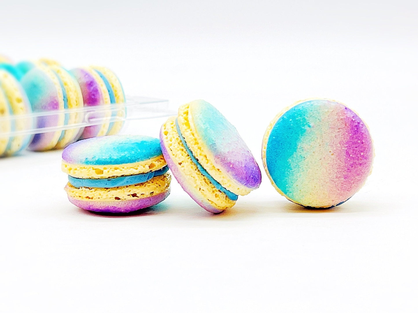 Blueberry'n Prune French Macarons | Available in 6, 12 and 24 Pack - Macaron Centrale6 Pack