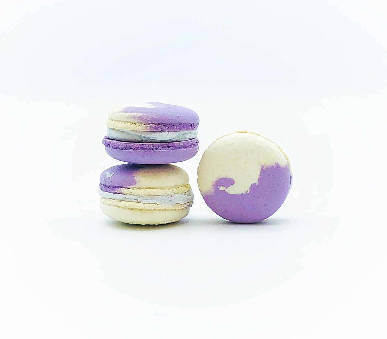 Butterfly Pea Vegan Macarons - Macaron Centrale4 Pack