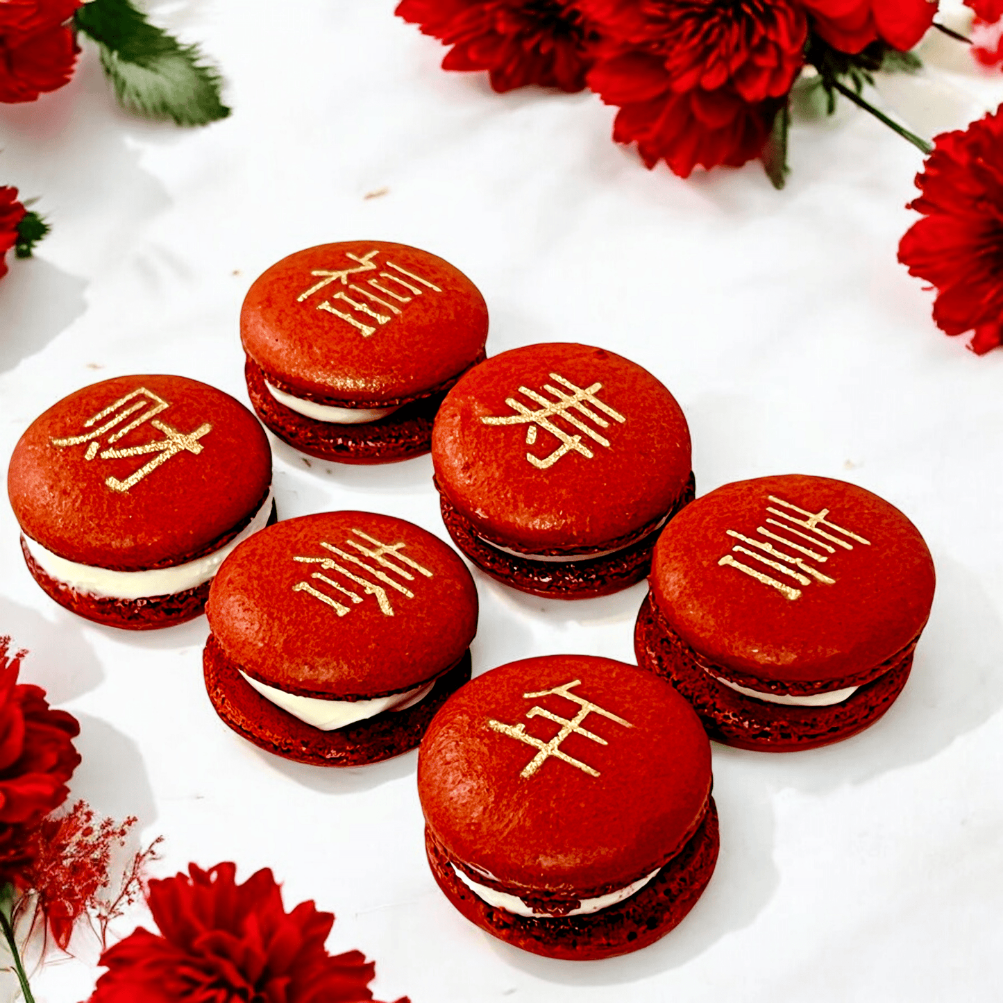 Chinese New Year Macaron Gift Set - 6 or 12 Pack (Customizable) - Macaron CentraleLunar New Year6 Pack