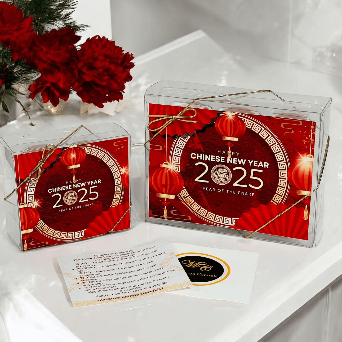 Chinese New Year Macaron Gift Set - 6 or 12 Pack (Customizable) - Macaron CentraleLunar New Year6 Pack