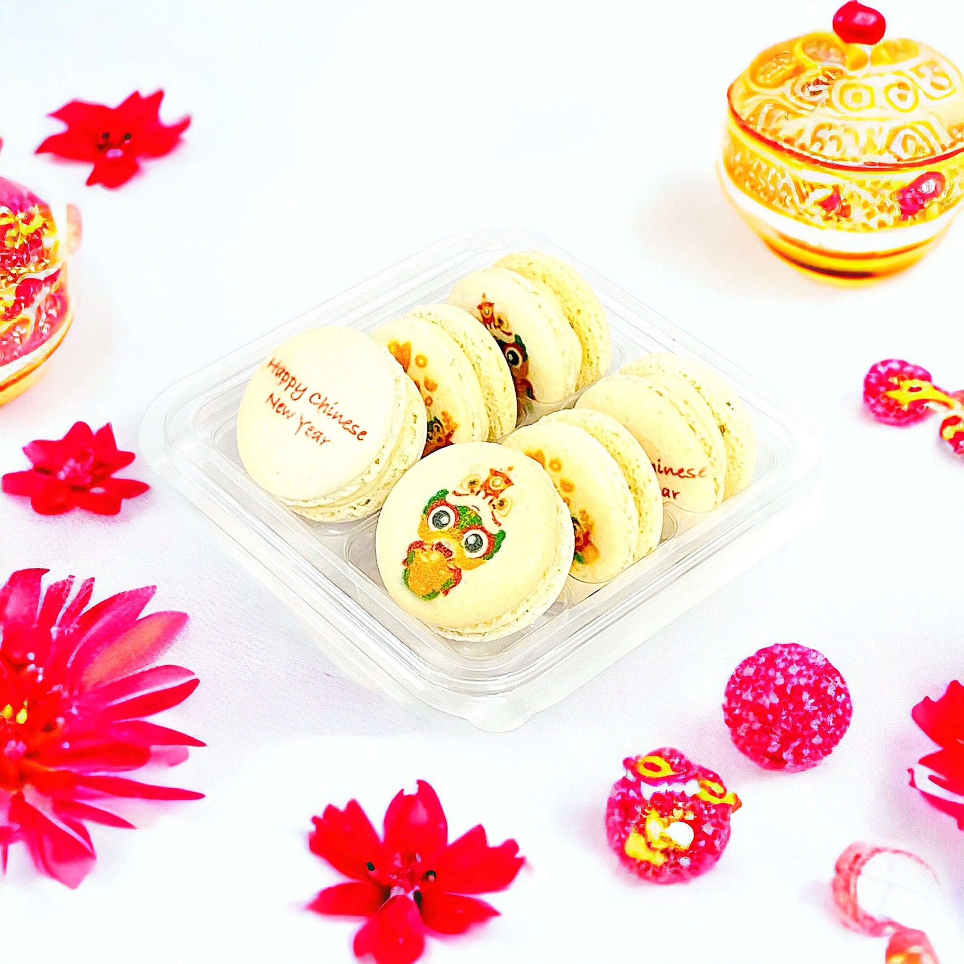 Chinese New Year Macaron Set | 6 Pack French Macaron - Macaron Centrale