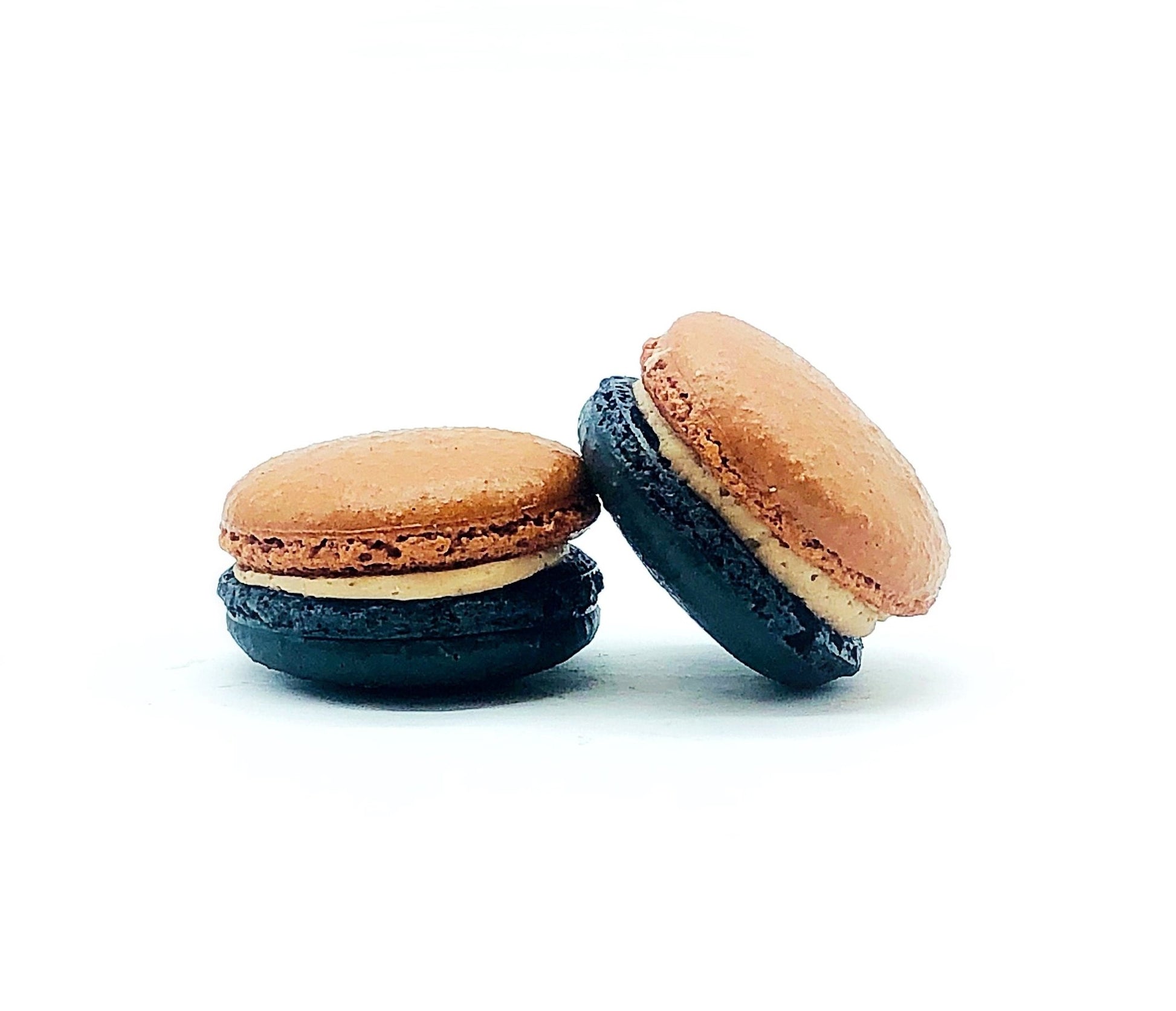 Chocolate Caramel French Macarons (6 Pack) | Ideal for celebratory events. - Macaron Centrale