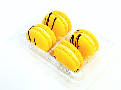 Chocolate Orange Fudge Vegan Macarons - Macaron Centrale4 Pack