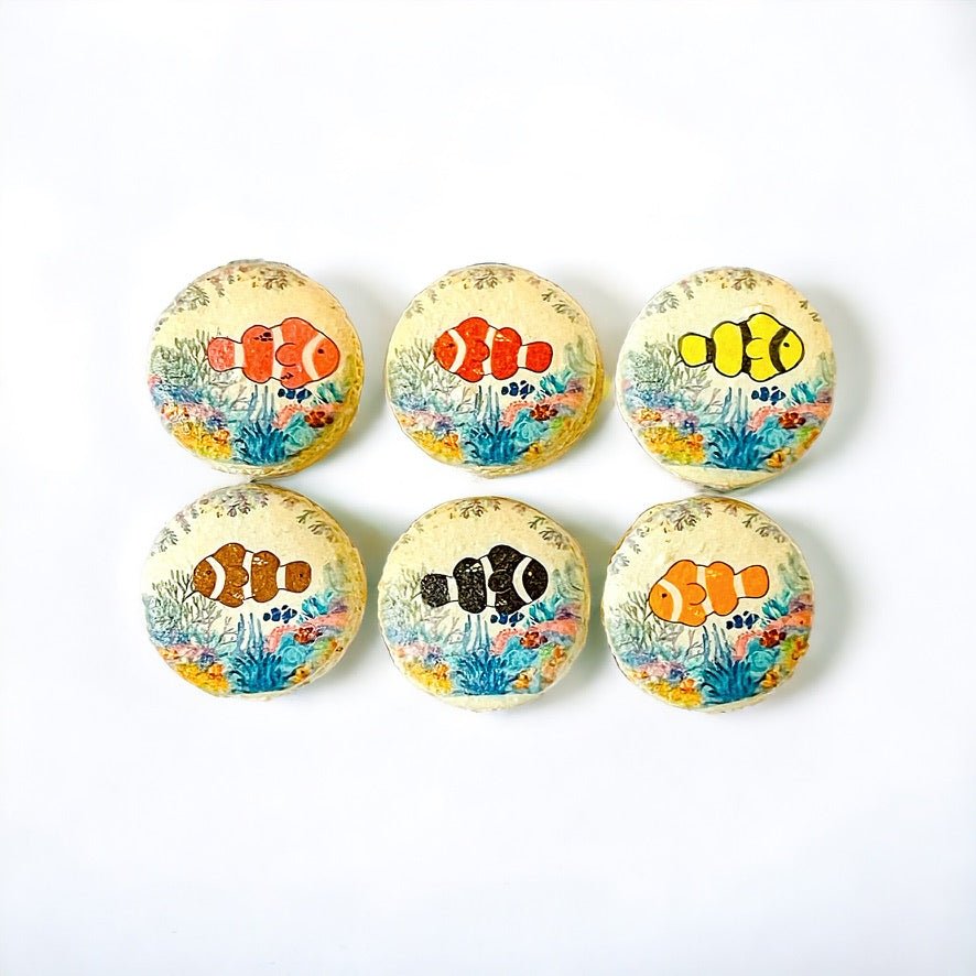 Clownfish Macarons – Pick Your Flavors! - Macaron Centrale6 Pack