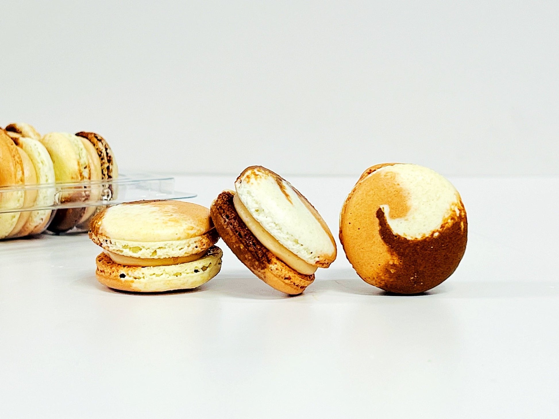 Coconut and Jaggery French Macaorns - Macaron Centrale6 Pack