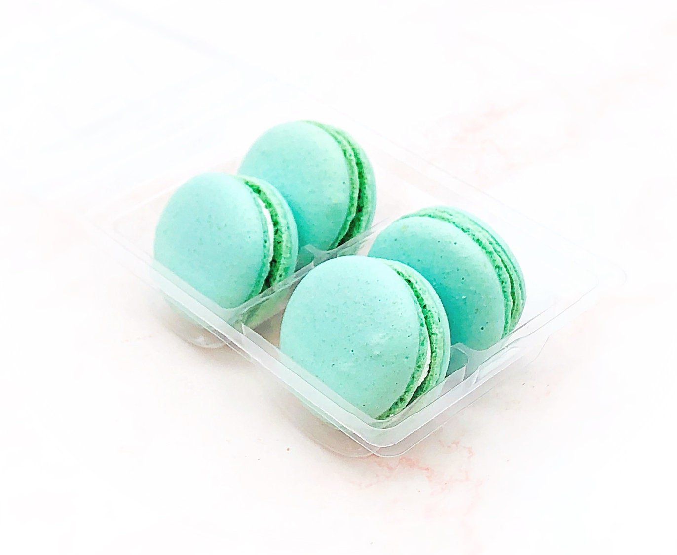 Cotton Candy Vegan Macarons - Macaron Centrale4 Pack