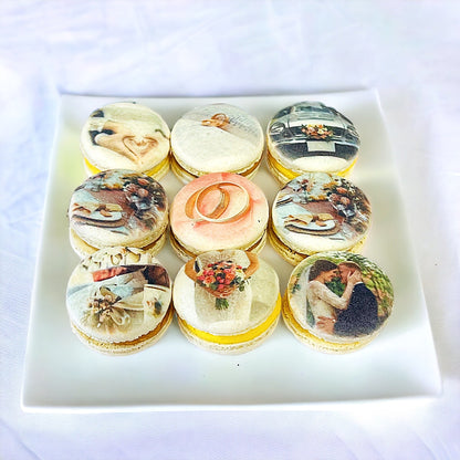 Custom Print Delights: Picture Perfect Macarons | Available in 6 & 12 Pack - Macaron Centrale6 pack