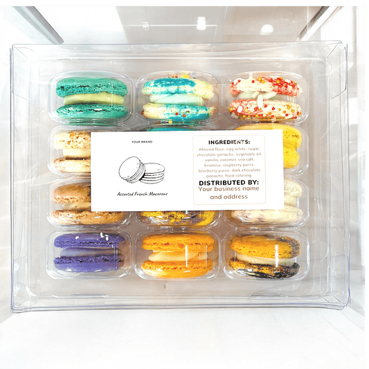 Customizable 12 - Pack Classic Macaron Gift Set – Private Label Perfection - Macaron Centrale8 x 12 Pack