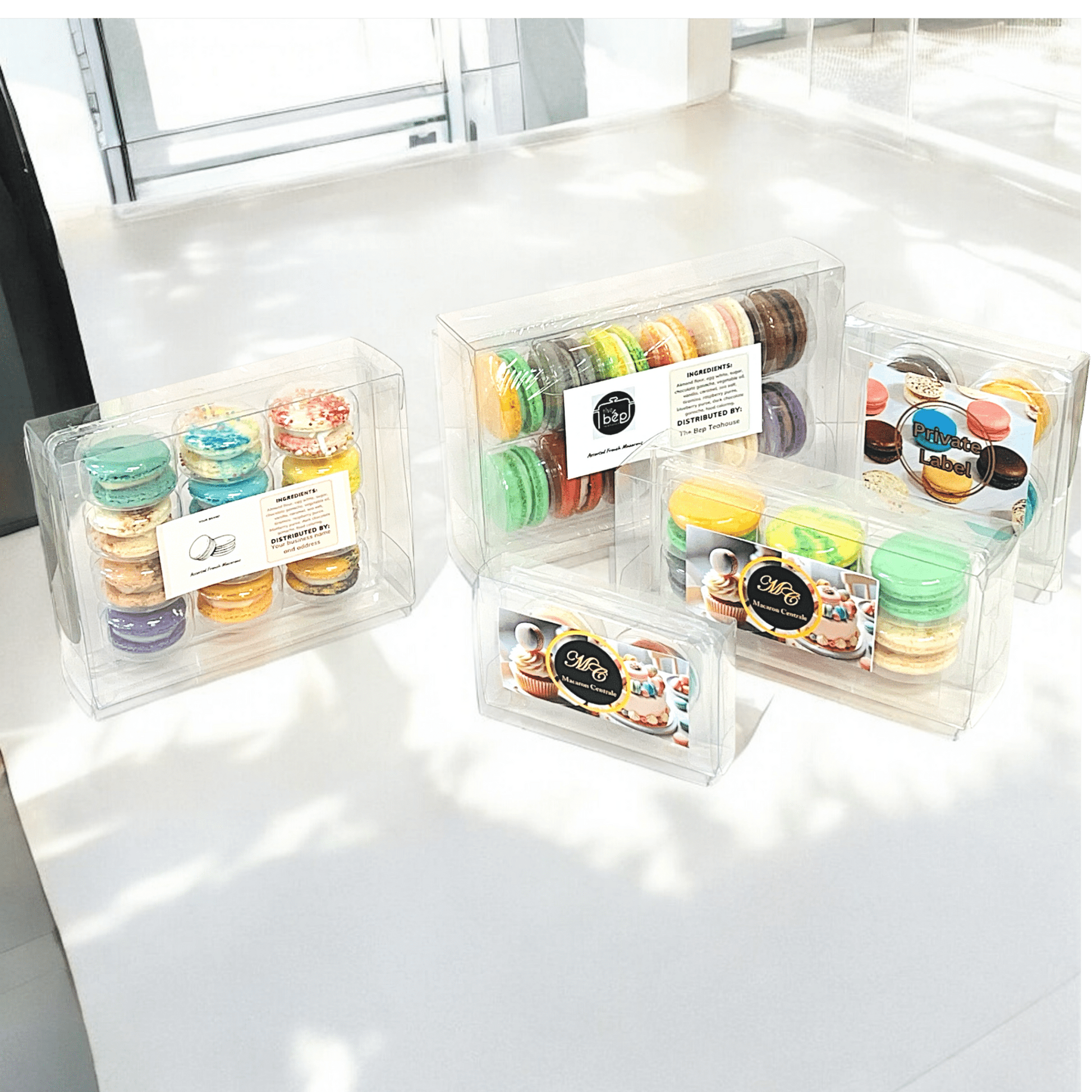 Customizable 4 - Pack Classic Macaron Gift Set – Perfect for Private Label - Macaron Centrale10 x 4 Pack