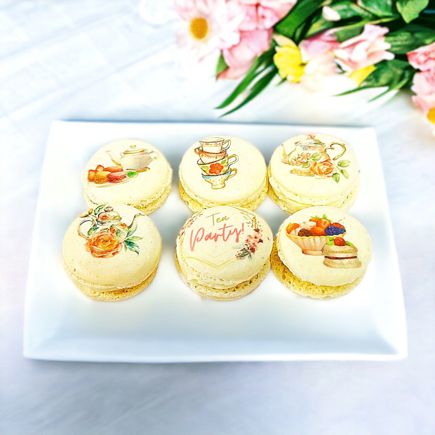 Customizable French Macarons for Your High Tea Soirée | Available in 6, 12 & 24 Pack - Macaron Centrale6 Pack