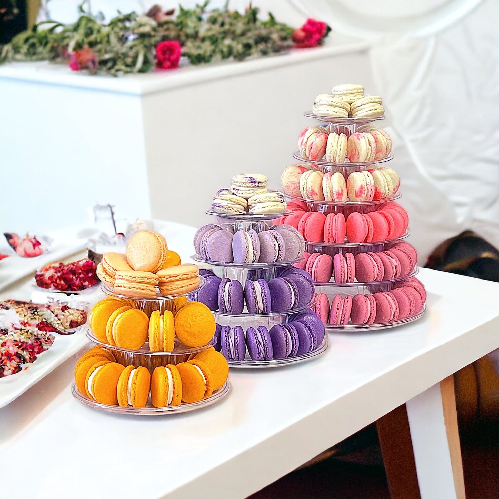 Customizable Macaron Towers - Ideal for Weddings, Birthdays, Baby Showers and more - Macaron Centrale3 Tiers