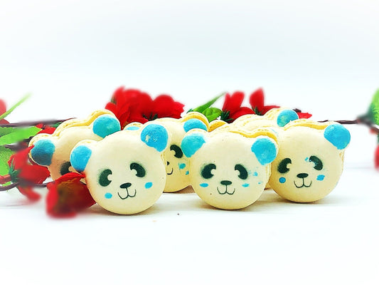 Customizable Panda Macarons | Handmade & Free Shipping - Macaron Centrale4 Pack