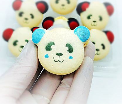 Customizable Panda Macarons | Handmade & Free Shipping - Macaron Centrale4 Pack