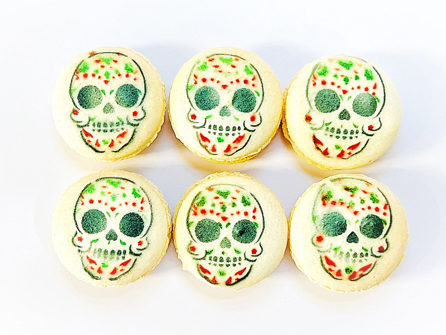 Day of the Death French Macaron V.1 - Macaron Centrale6 Pack