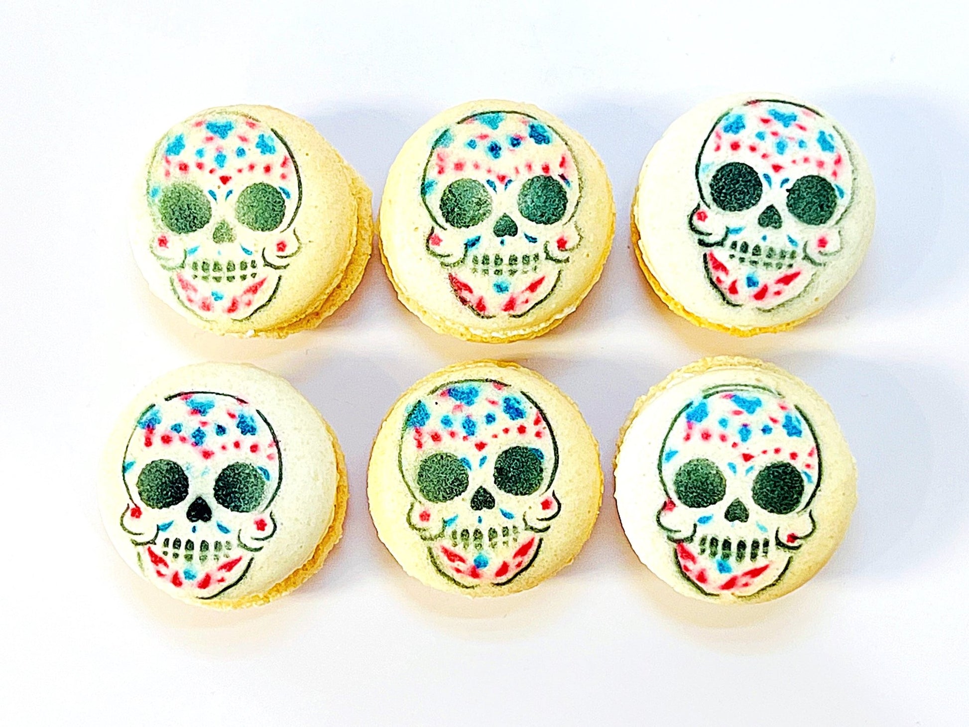 Day of the Death French Macaron V.2 - Macaron Centrale6 Pack