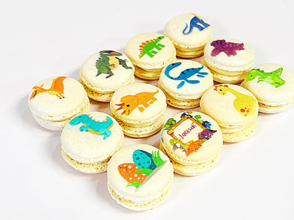 Dino - Mite Personalized Macaron Collection: A Jurassic Treat for Your Special Occasion - Macaron Centrale6 Pack