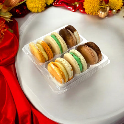 Durga Puja Macaron Gift Set - Available in 6 & 12 Pack - 3 Flavors with Festive Designs - Macaron CentraleDurga Puja6 Pack