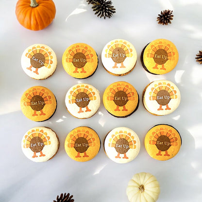 Eat Up Turkey Macarons – Custom Color & Flavor Options! - Macaron Centrale6 Pack