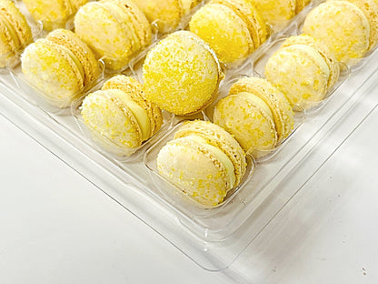 Eggnog Mini Macarons - Perfect for Decorating Cupcakes, Cakes, Ice Cream, and More! - Macaron Centrale16 Pack