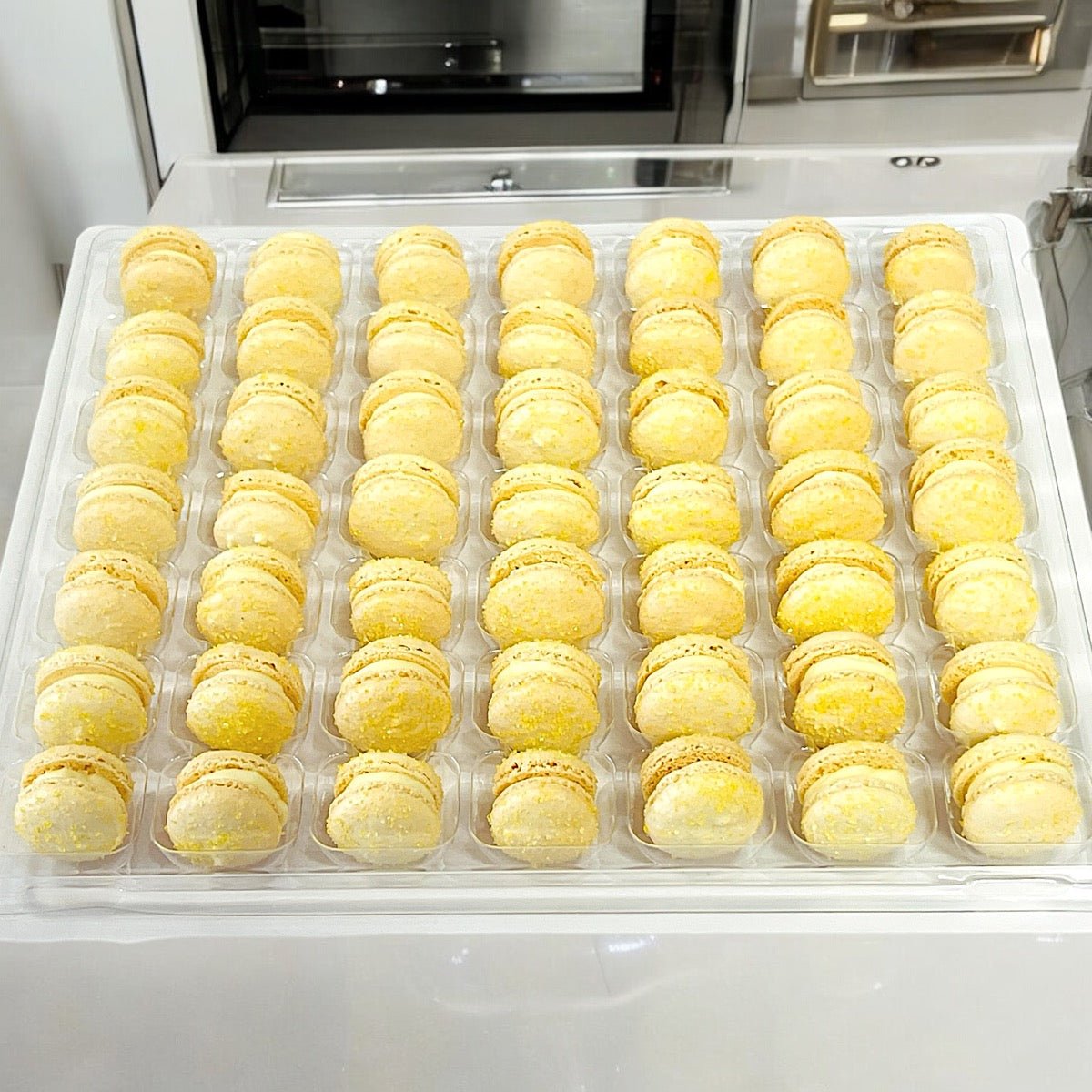 Eggnog Mini Macarons - Perfect for Decorating Cupcakes, Cakes, Ice Cream, and More! - Macaron Centrale16 Pack