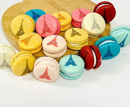 Eiffel Tower Macarons – Customize Your Colors and Flavors! - Macaron Centrale6 Pack