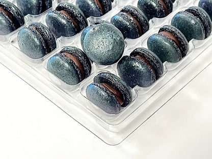 Espresso Mini Macarons - Perfect for Decorating Cupcakes, Cakes, Ice Cream, and More! - Macaron Centrale16 Pack