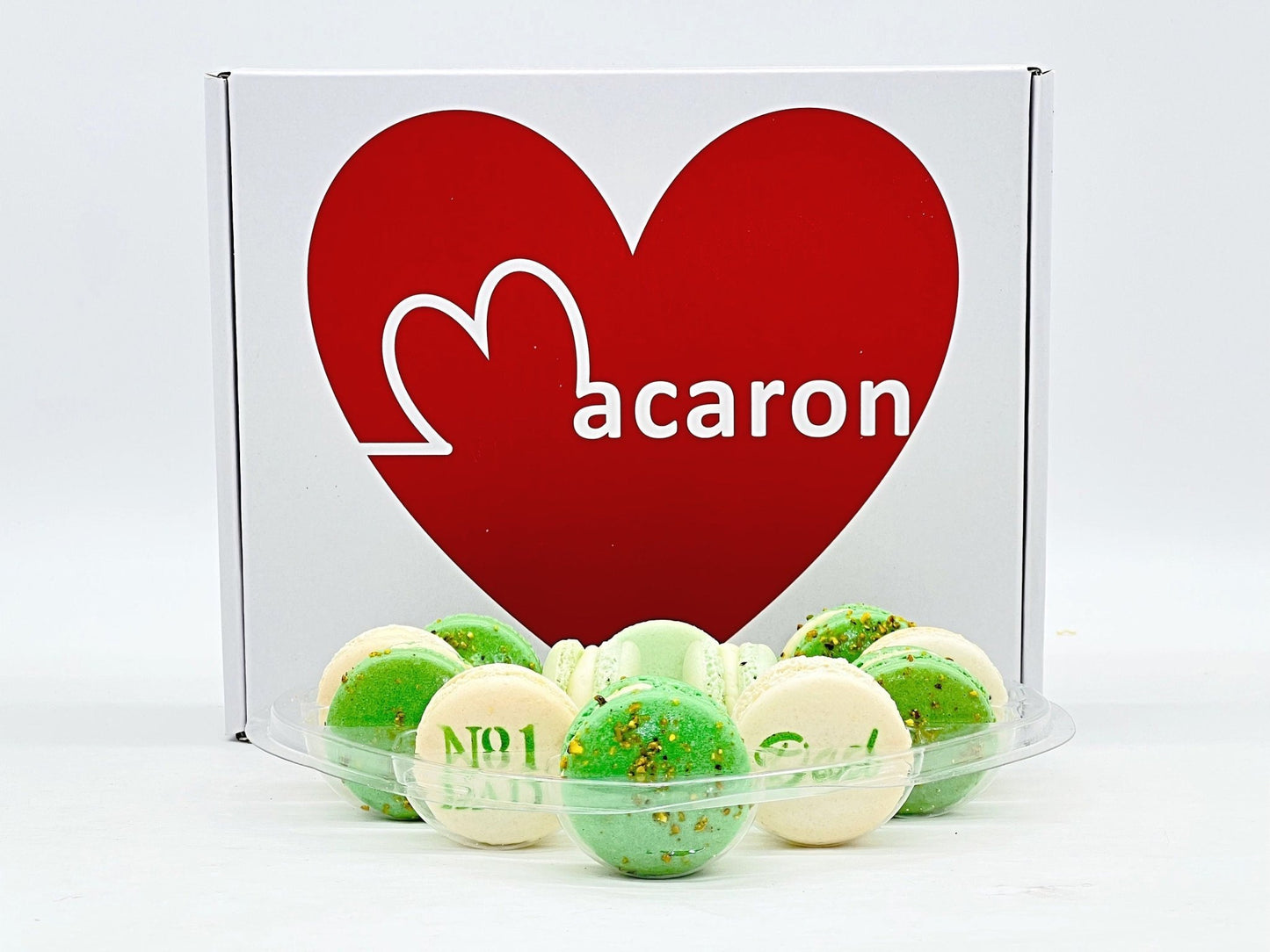 French Macaron Gift Set for Dad | 12 Pack Assortment Vanilla, Apple, Pistachio - Macaron Centrale
