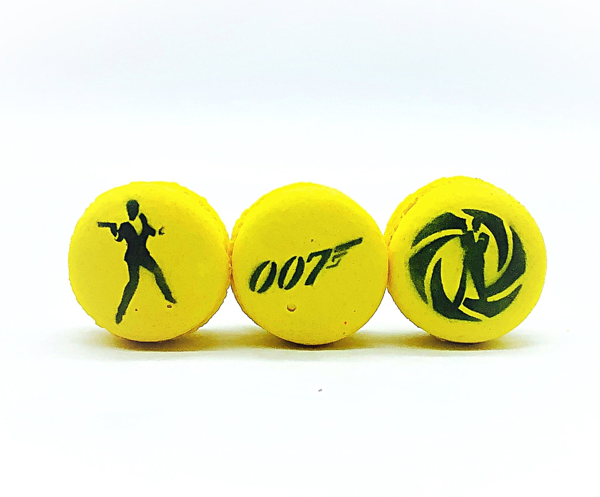 French Macaron Tribute to James Bond Movie | Available in 6 or 12 Pack - Macaron Centrale6 pack