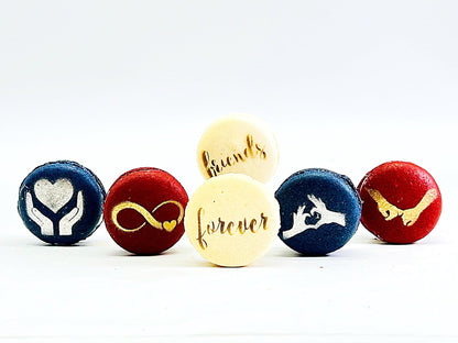 Friendship French Macarons (Assortment) | Available in 6 , 12 & 24 Pack - Macaron Centrale6 Pack