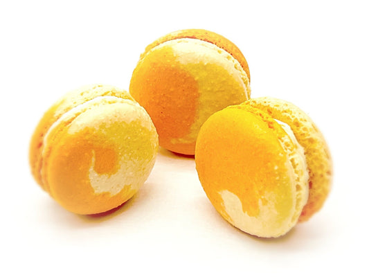 Fruity Chocolate | White Chocolate Apricot | Available in 6 , 12 & 24 Pack - Macaron Centrale6 Pack