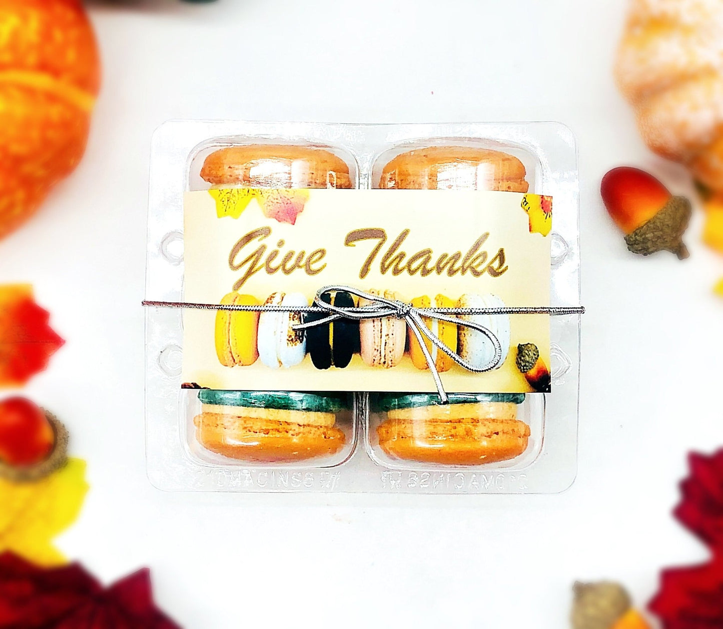 Give Thanks! 6 French Macaron Value Pack | Carrot, Pumpkin Buttercream and Caramel Pecan Cheesecake Macarons - Macaron Centrale