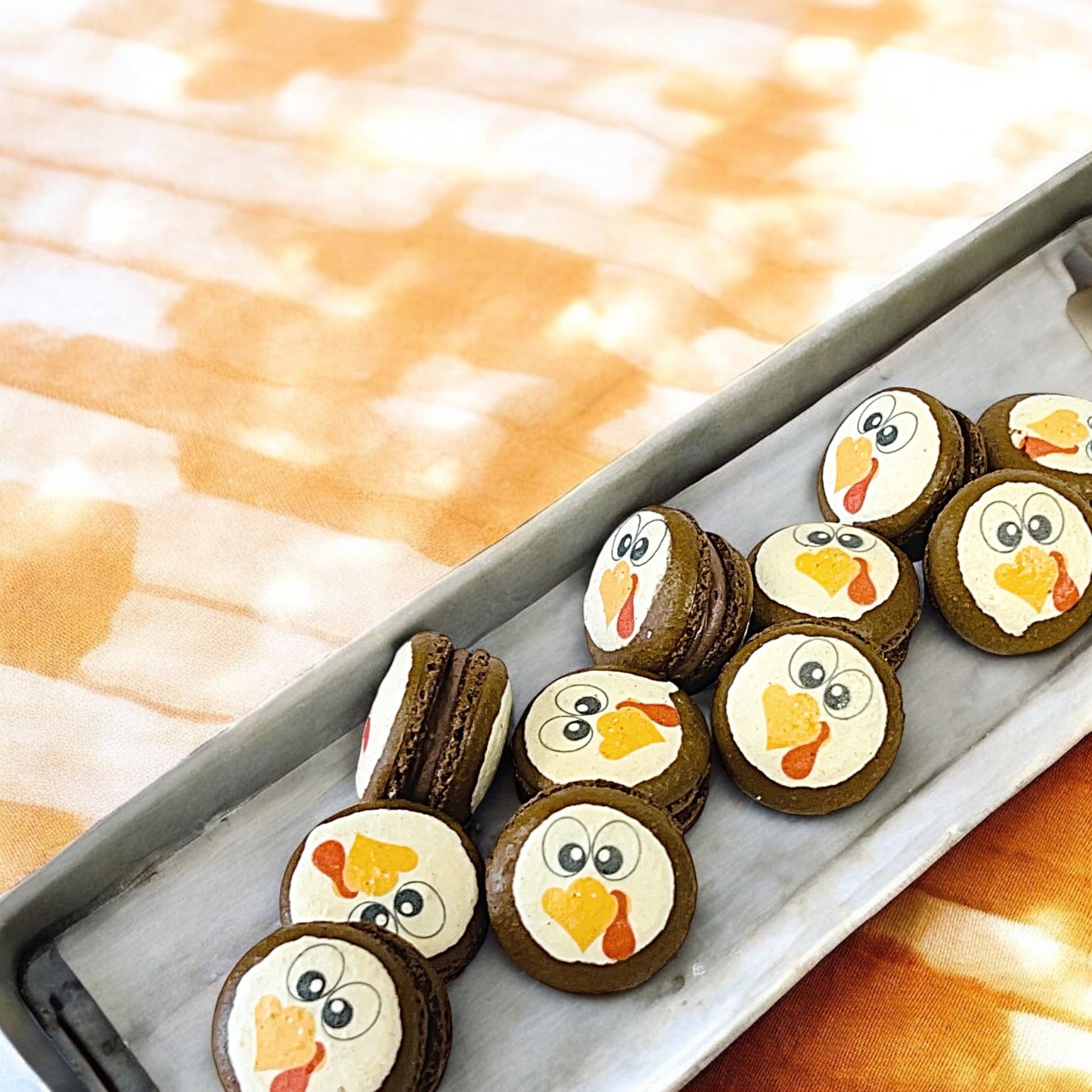 Gobble Gobble Turkey Face Macarons – Customizable Flavors for Thanksgiving! - Macaron Centrale6 Pack