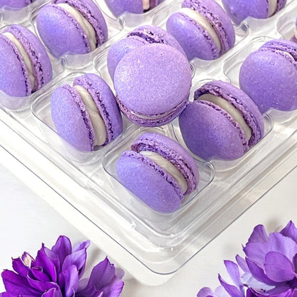 Grape Mini Macarons - Perfect for Decorating Cupcakes, Cakes, Ice Cream, and More! - Macaron Centrale16 Pack