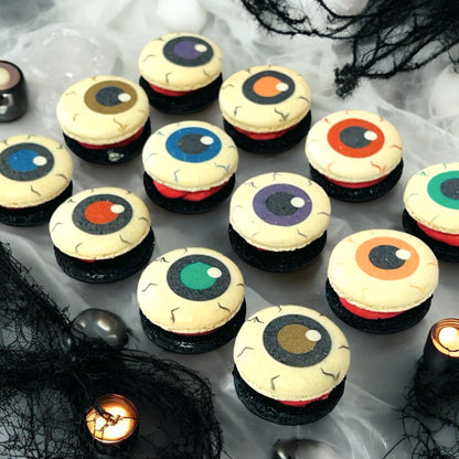 Halloween Eyeball Macarons - Macaron Centrale6 Pack